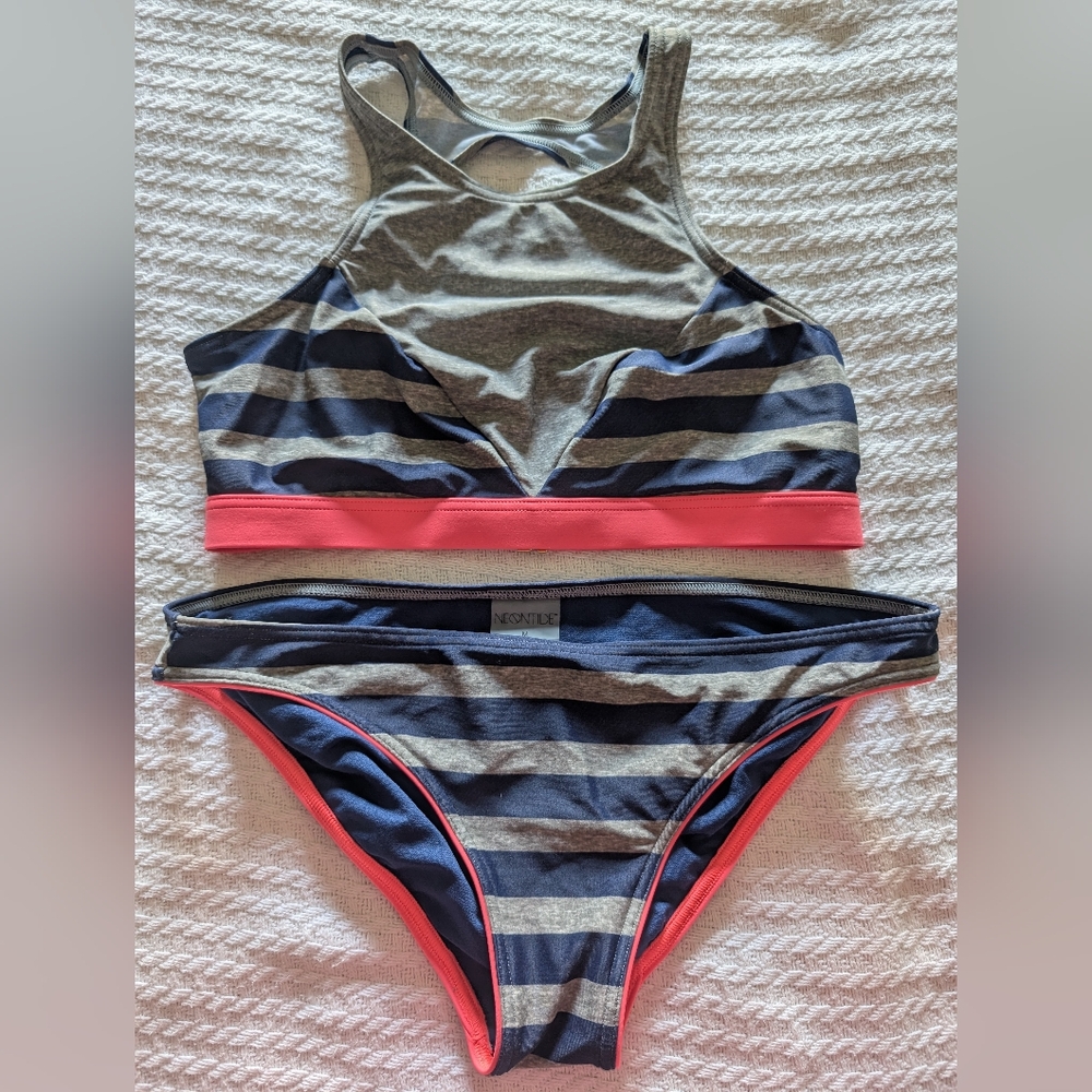 Neon Tide Bathing Suit Size M